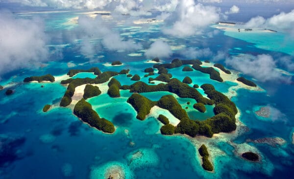 Palau Rock Islands aerial