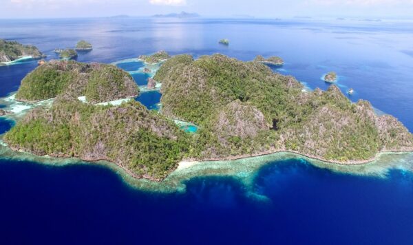 Raja Ampat island aerial