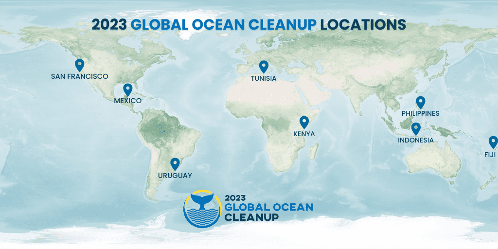 map of ocean cleanup locations